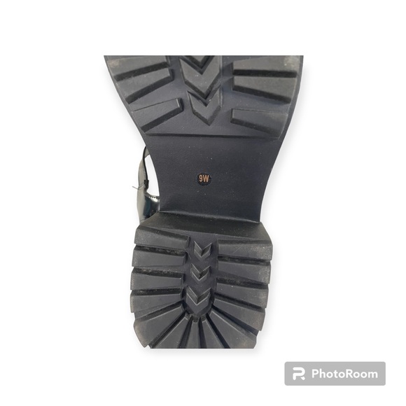 ASOS Hollis Huarache Y2K Chunky Fisherman Mid Heeled Strappy Sandals Black W9 - Picture 5 of 7